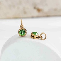  .Bronze August Birthstone Charm 11x6mm - $136.79 MXN