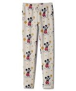 New Gap Kids Girl Oatmeal Tan Cotton Shimmer Star Disney Mickey Mouse Le... - £15.71 GBP