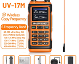 17M Walkie Talkie Wireless Copy Frequency Air Band VHF/UHF Long Range Ha... - £57.26 GBP