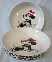 Disney Minnie Mouse Salad, Pasta or Dinner Bowl set of 2 - £22.58 GBP