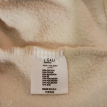 John Galt Full Zip Men's Cream Cotton Blend Hoodie Sweatshirt Measured Chest 53" image 7