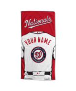 Washington Nationals OFFICIAL MLB Jersey Personalized Beach Towel - $928.02 MXN