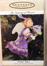 Hallmark Keepsake Christmas Ornament Pansy Angel Language of Flowers #1  1996  - £5.25 GBP