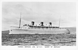 Furness Bermuda Cruise Line~Queen Of Bermuda~Photo Postcard - £6.17 GBP