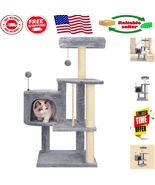Indoor Cat Tree with Cozy Lounge &amp; Jute Scratching Posts - Perfect for K... - $1,179.65 MXN