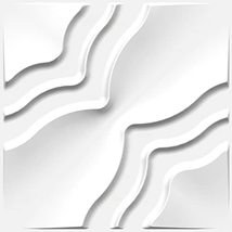 Dundee Deco 3D Wall Panels - Traditional Abstract Paintable White PVC Wall Panel - £6.23 GBP+