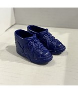 Vintage Barbie KEN doll tennis shoes Retro sneakers HIGH TOP lace blue N... - $196.33 MXN