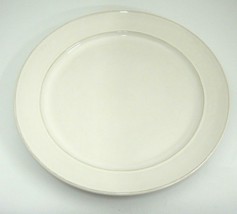 Pier 1 White Cambria 1 Large Dinner Plate 11.75&quot; Portugal Pottery - £7.11 GBP