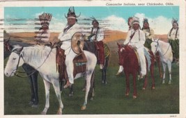 Comanche Indians near Chickasha Oklahoma OK 1939 to Winfield KS Postcard D28 - £2.35 GBP
