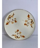 Vintage Autumn Leaf HALL China Jewel Tea Gold Trim Flat Cake Plate  - £11.76 GBP