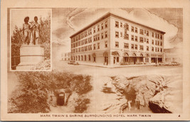 Mark Twain&#39;s Shrine Surrounding Hotel Mark Twain Postcard PC439 - $4.99