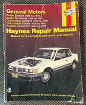 Haynes Repair Manual 38025 GM Skylark Somerset GrandAm Achieva Calais 85 98 - $11.38