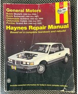 Haynes Repair Manual 38025 GM Skylark Somerset GrandAm Achieva Calais 85 98 - $15.57 CAD
