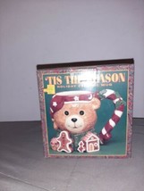 Tis the Season Holiday Teddy Bear W/Nightcap 18 Oz Christmas Ceramic Mug... - $10.00