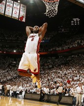 Lebron James 8X10 Photo Miami Heat Basketball Nba Dunk - £3.96 GBP