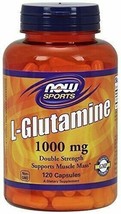 NEW NOW Foods L-Glutamine Supports Muscle Mass Supplement 1,000 Mg 120 Capsules - £16.82 GBP