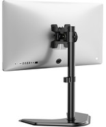 Single Monitor Stand Adjustable Monitor Stand for One Screen up to 32inc... - £41.57 GBP