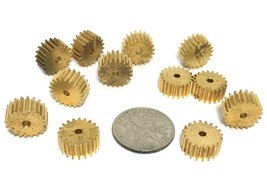 12pc TRADESHIP Japan 1/24 1/32 Slot Car 20T BRASS PINION GEAR 078 Axle S... - £7.04 GBP