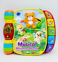 VTech Musical Rhymes Book, 40+ Songs, Melodies, Sounds &amp; Phrases 6-36 Mo... - $6.99