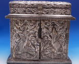 Repousse by Unknown Sterling Silver Jewelry Casket Top Opens w/6 Drawers... - $1,295.91