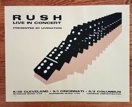 Rush Poster Live In Concert Cleveland Cincinnati Columbus - £140.95 GBP