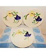 Southern Potteries BLUE RIDGE~CARNIVAL~3 Bread Plates 6&quot; Wide~Discontinu... - £13.97 GBP