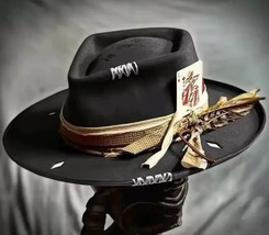 Custom &quot;king of Diamonds&quot; Fedora Cowboy Hat Cam Newton Style - £31.62 GBP