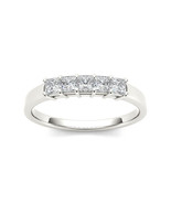 Authenticity Guarantee 
14K White Gold 1 1/4ct Princess Diamond Five-Sto... - £1,385.90 GBP