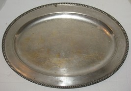 Vtg Friedman Silver Co Silverplate Oval Serving Platter Brooklyn NY 1908... - $18.81
