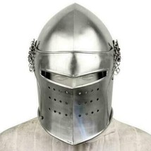 New Medieval Knight Armor Crusader New Templar Helmet Helm With liner X-Mas Gift - £59.87 GBP