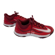Nike Alpha Huarache Elite 4 Turf Baseball Shoes Red DJ6523-616 Men's Size 10.5 - $34.29