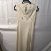 Vintage Alison Ayres Ivory Sleeveless Floor-Length Dress – Old Hollywood - $42.08