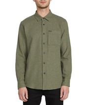 Volcom Men&#39;s Caden Solid Army Green Shirt Size Small - $27.97