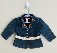 Vintage Girls Gymboree Denim Jean Jacket Embroidered Size 12-18 Months - $19.16 CAD