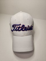 Titleist Hat Men&#39;s Adjustable White Strap Back Chicago Cubs Blue Red Mes... - £14.73 GBP