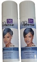 Two (2) ~ Dark &amp; Lovely ~ BOMBSHELL BLUE ~ Spray On ~ Wash Out ~ Hair Makeup - £14.69 GBP