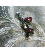 Breast Cancer Charm Silver Swarovrski Crystal - $14.99 CAD