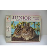 Vintage Milton Bradley Junior 100+ Piece Jigsaw Puzzle Bunnies 4828 - $9.99