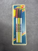 Vintage NOS Novelty Property Pens Name James Pen Blue Black Red Bic Pen 1987 - £7.13 GBP