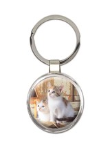 Cat : Gift Keychain Cute Animal Kitten Funny Friend Teacher - £6.31 GBP