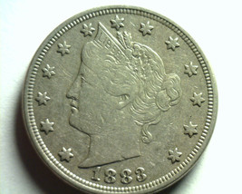 1883 No Cents Liberty Nickel Very Fine+ Vf+ Nice Original Coin Bobs Coins - £9.62 GBP