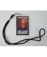 George Jones Fan Club Member Badge w/Lanyard Personalized Country Music ... - $19.79