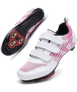 Road Bike Cycling Shoes For Men And Women With 3 Straps And Pre-Installe... - £61.42 GBP