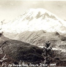 RPPC Mount Rainier From Cowlitz Divide Ellis 1920s Washington Pacific NW... - £23.59 GBP