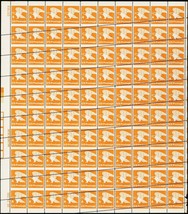 1735, Misperforated ERROR 15¢ Eagle Complete Sheet of 100 Stamps - Stuar... - $450.00