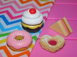 18&quot; Doll Bakery Cupcake Donut Cookies lot Sandwich American Girl Our Generation - £7.65 GBP