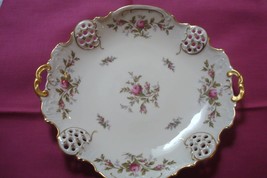Generic Rosenthal Tray Moliere Pattern, Moosrose, Double Handle [#7] - $1,489.85 MXN