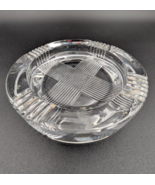 “Merit” Heavy Glass Ashtray 6” Round Advertising  Art Deco Style  VINTAG... - £10.62 GBP