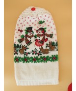 Crochet-Top Hanging Kitchen Towels ~ Snowmen and Santa Please See All Pics - $269.08 MXN