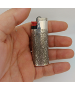 Lighter Case Mini Bic Sterling Silver Super Rare Unique Cover Vintage Ha... - $290.00